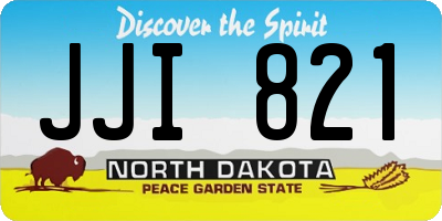 ND license plate JJI821