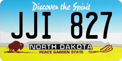 ND license plate JJI827