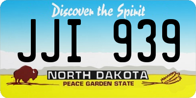 ND license plate JJI939