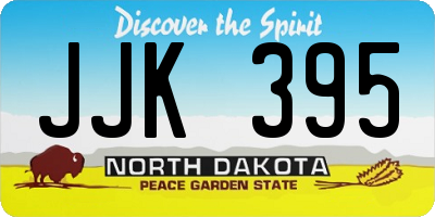 ND license plate JJK395