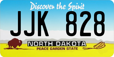 ND license plate JJK828