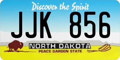 ND license plate JJK856