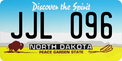 ND license plate JJL096