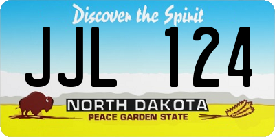 ND license plate JJL124
