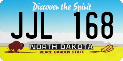 ND license plate JJL168