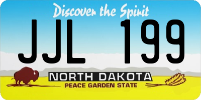 ND license plate JJL199
