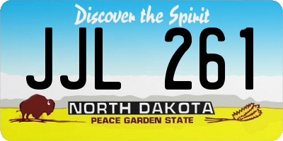 ND license plate JJL261
