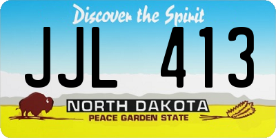 ND license plate JJL413
