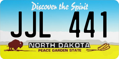 ND license plate JJL441