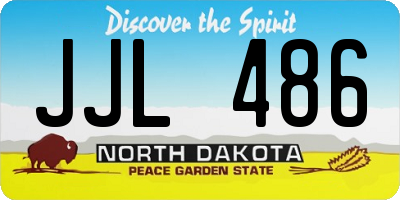 ND license plate JJL486