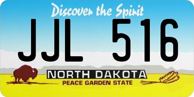 ND license plate JJL516