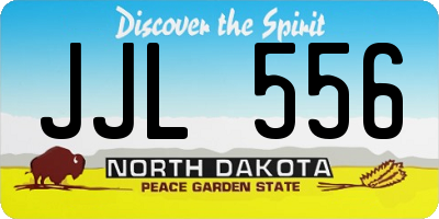 ND license plate JJL556