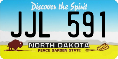 ND license plate JJL591