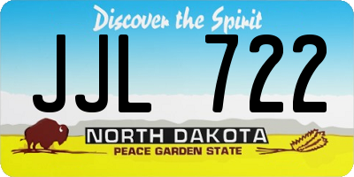 ND license plate JJL722
