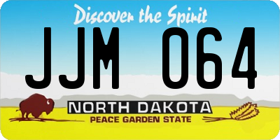 ND license plate JJM064