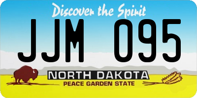ND license plate JJM095