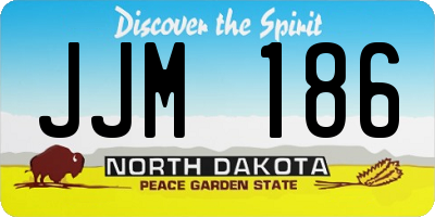 ND license plate JJM186