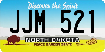 ND license plate JJM521