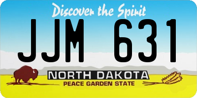 ND license plate JJM631