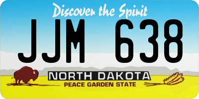 ND license plate JJM638