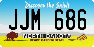 ND license plate JJM686