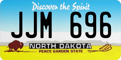 ND license plate JJM696