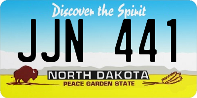 ND license plate JJN441