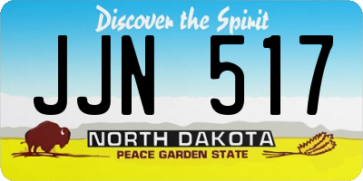 ND license plate JJN517