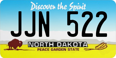 ND license plate JJN522
