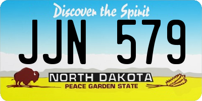 ND license plate JJN579