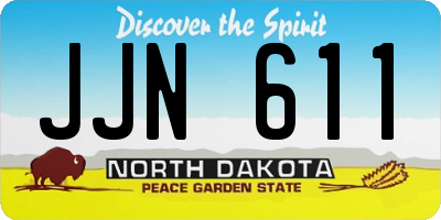 ND license plate JJN611