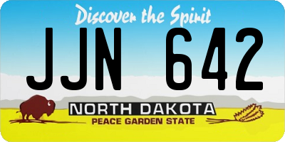 ND license plate JJN642