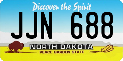 ND license plate JJN688