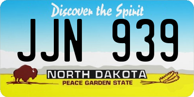 ND license plate JJN939