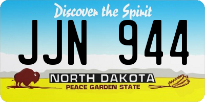 ND license plate JJN944