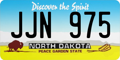 ND license plate JJN975