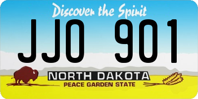 ND license plate JJO901