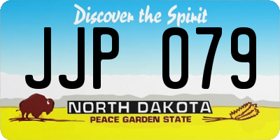 ND license plate JJP079