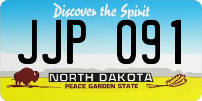ND license plate JJP091