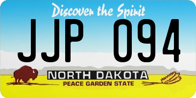 ND license plate JJP094