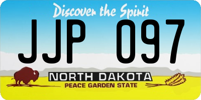 ND license plate JJP097