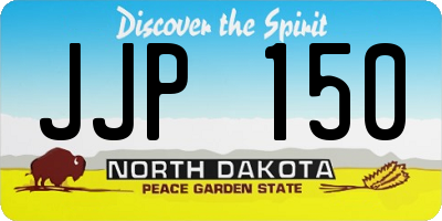 ND license plate JJP150