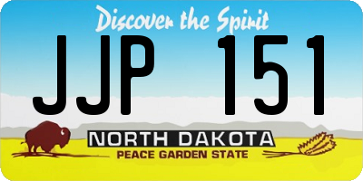 ND license plate JJP151