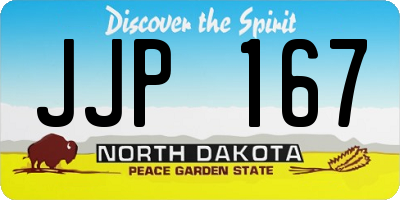 ND license plate JJP167
