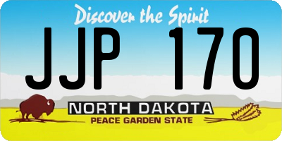 ND license plate JJP170