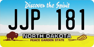 ND license plate JJP181