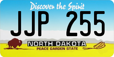 ND license plate JJP255