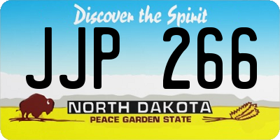 ND license plate JJP266