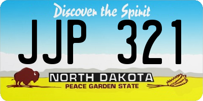 ND license plate JJP321