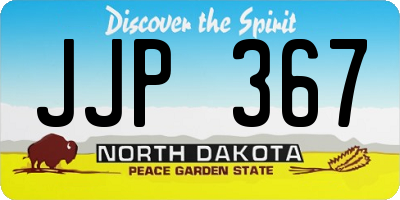ND license plate JJP367